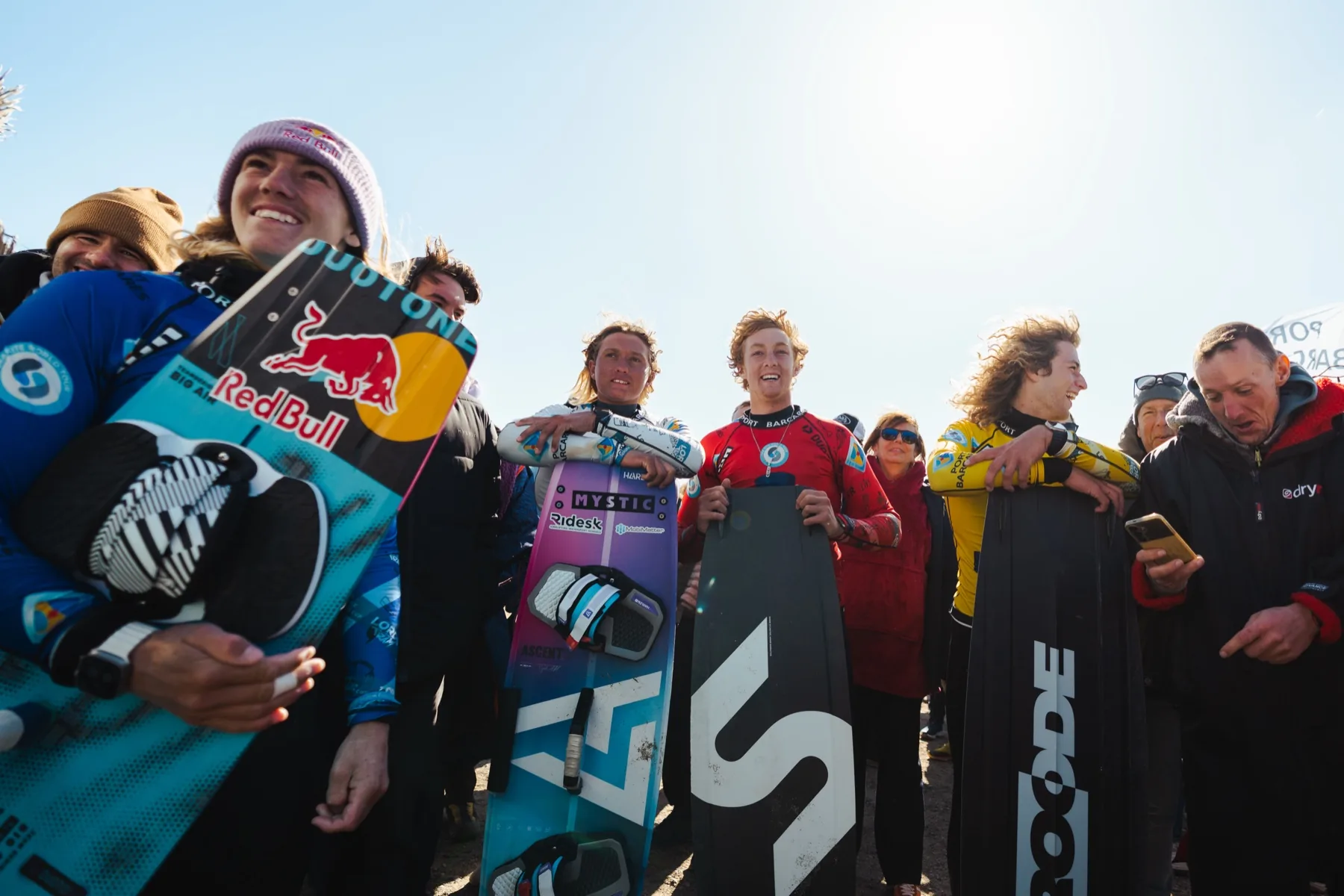 Finn Flügel with the Big Air finalists at Lords of Tram 2026